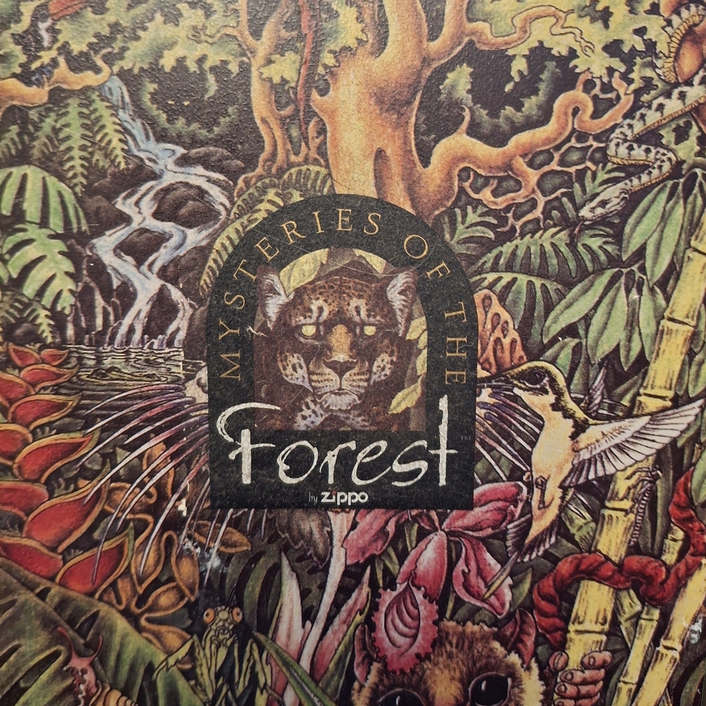 Full set of brand new "mysteries of the forest" 1995 zippo lighters